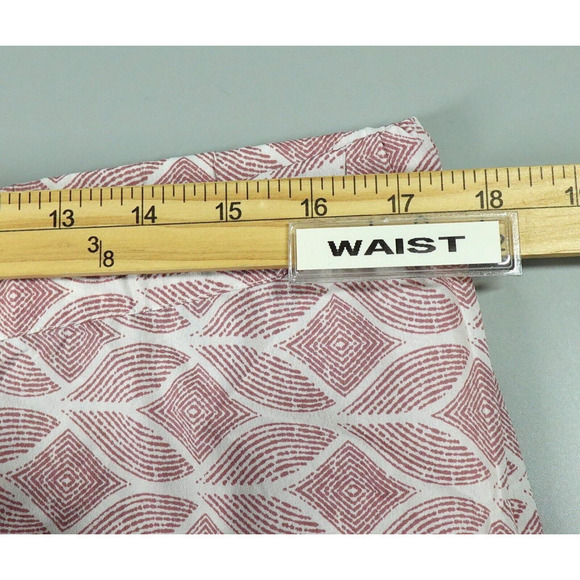 Women Pajama Pants Large Pink Printed Gold Tone Trim Oversized Loungewear Resort - Picture 13 of 16